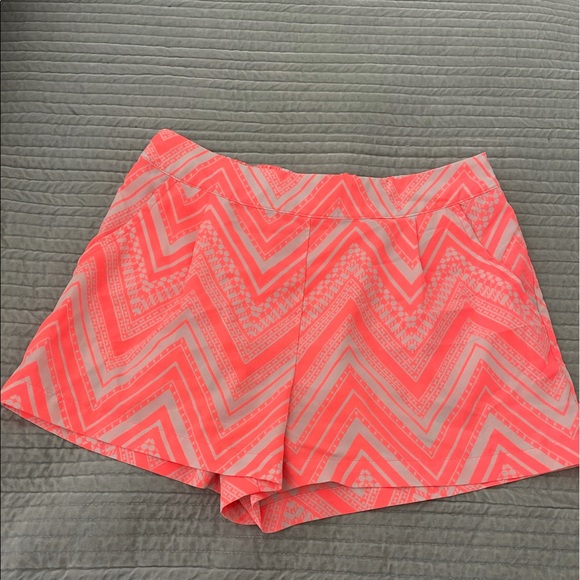 Fun Neon and White Pattern Shorts Size S - Picture 1 of 4
